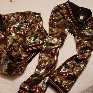 Camouflage jogger suit